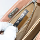 FENDI Shoulder Bag Leather Pink Silver Auth 142903-12