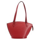 LOUIS VUITTON Epi Saint Jacques Poignees Long Hand Bag Red M52337 Auth 142907-1