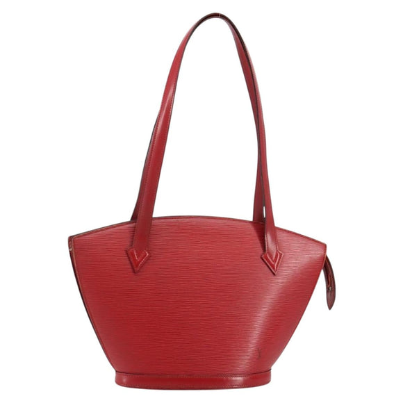 LOUIS VUITTON Epi Saint Jacques Poignees Long Hand Bag Red M52337 Auth 142907