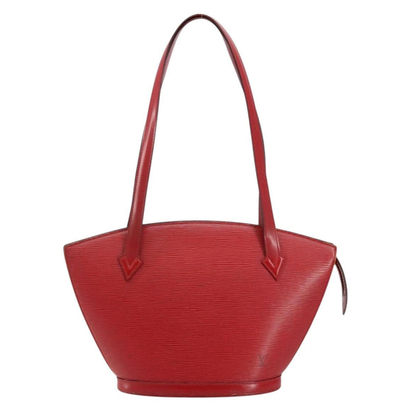 LOUIS VUITTON Epi Saint Jacques Poignees Long Hand Bag Red M52337 Auth 142907
