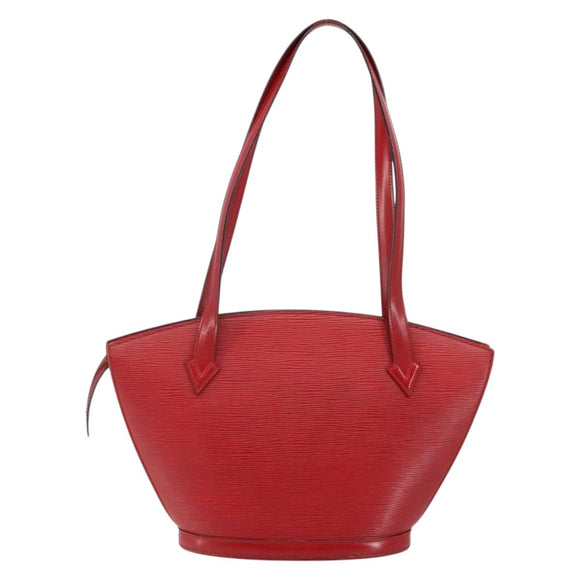 LOUIS VUITTON Epi Saint Jacques Poignees Long Hand Bag Red M52337 Auth 142907