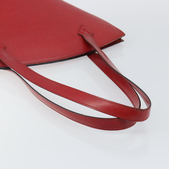 LOUIS VUITTON Epi Saint Jacques Poignees Long Hand Bag Red M52337 Auth 142907