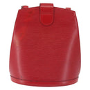 LOUIS VUITTON Epi Cluny Shoulder Bag Red M52257 LV Auth 142909-3