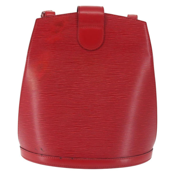 LOUIS VUITTON Epi Cluny Shoulder Bag Red M52257 LV Auth 142909
