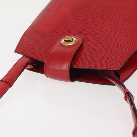 LOUIS VUITTON Epi Cluny Shoulder Bag Red M52257 LV Auth 142909