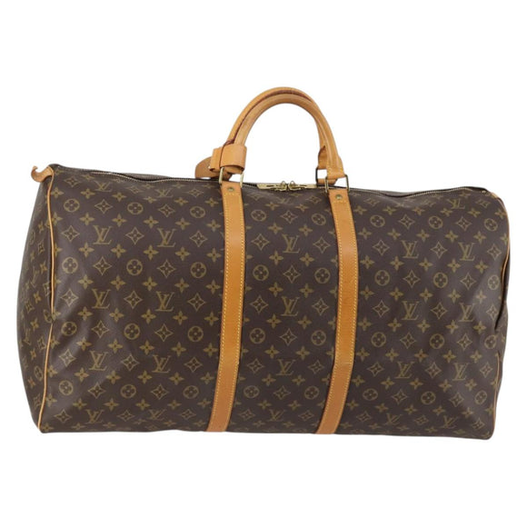 LOUIS VUITTON Monogram Keepall 60 Boston Bag M41422 LV Auth 142915