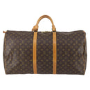 LOUIS VUITTON Monogram Keepall 60 Boston Bag M41422 LV Auth 142915-13