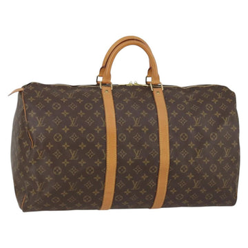 LOUIS VUITTON Monogram Keepall 55 Boston Bag M41424 LV Auth 142917