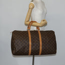 LOUIS VUITTON Monogram Keepall 55 Boston Bag M41424 LV Auth 142917-22