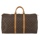 LOUIS VUITTON Monogram Keepall 55 Boston Bag M41424 LV Auth 142917-2