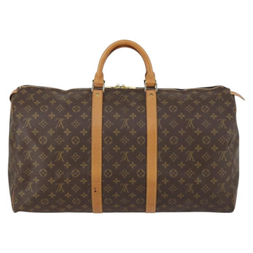 LOUIS VUITTON Monogram Keepall 55 Boston Bag M41424 LV Auth 142917 - 0