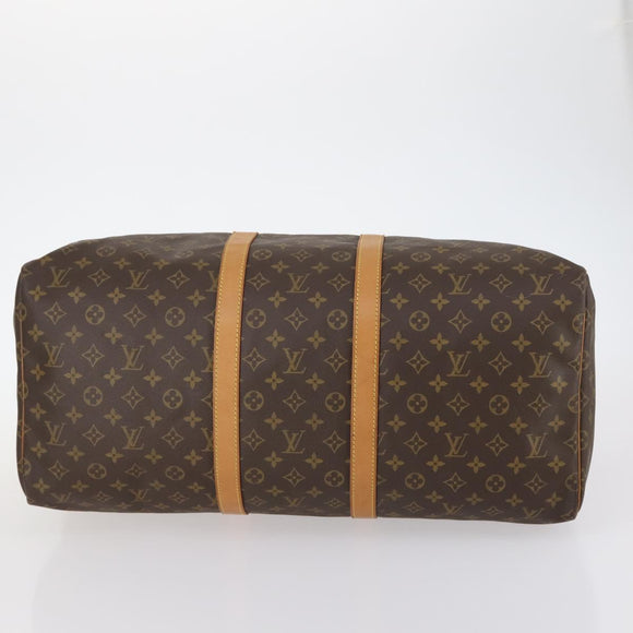 LOUIS VUITTON Monogram Keepall 55 Boston Bag M41424 LV Auth 142917