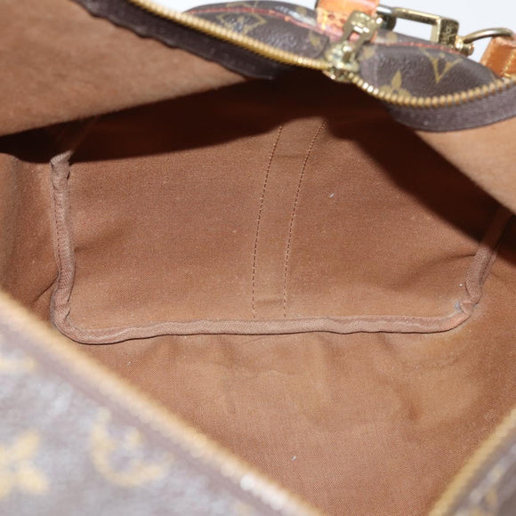 LOUIS VUITTON Monogram Keepall Bandouliere 55 Boston Bag M41414 LV Auth 142919