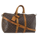 LOUIS VUITTON Monogram Keepall Bandouliere 45 Boston Bag M41418 LV Auth 142920-1