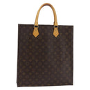 LOUIS VUITTON Monogram Sac Plat Hand Bag M51140 LV Auth 142922-1