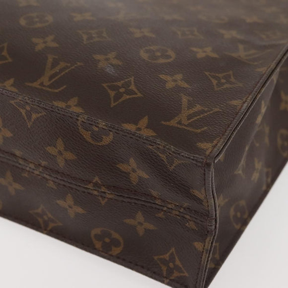 LOUIS VUITTON Monogram Sac Plat Hand Bag M51140 LV Auth 142922