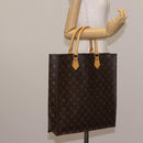 LOUIS VUITTON Monogram Sac Plat Hand Bag M51140 LV Auth 142922-19