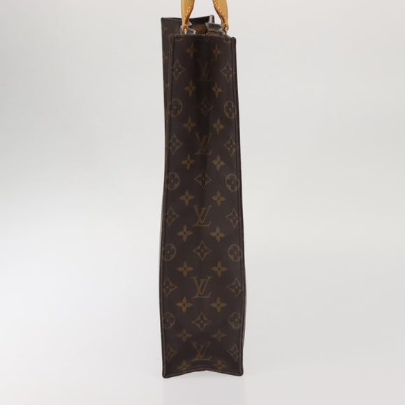 LOUIS VUITTON Monogram Sac Plat Hand Bag M51140 LV Auth 142922