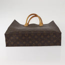 LOUIS VUITTON Monogram Sac Plat Hand Bag M51140 LV Auth 142922-5