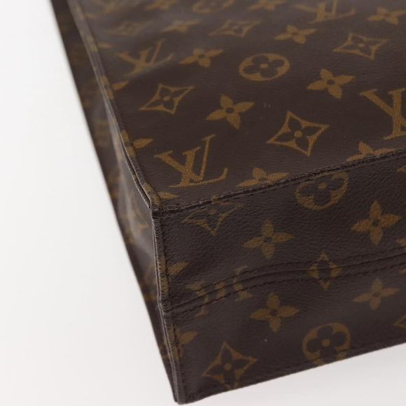 LOUIS VUITTON Monogram Sac Plat Hand Bag M51140 LV Auth 142923