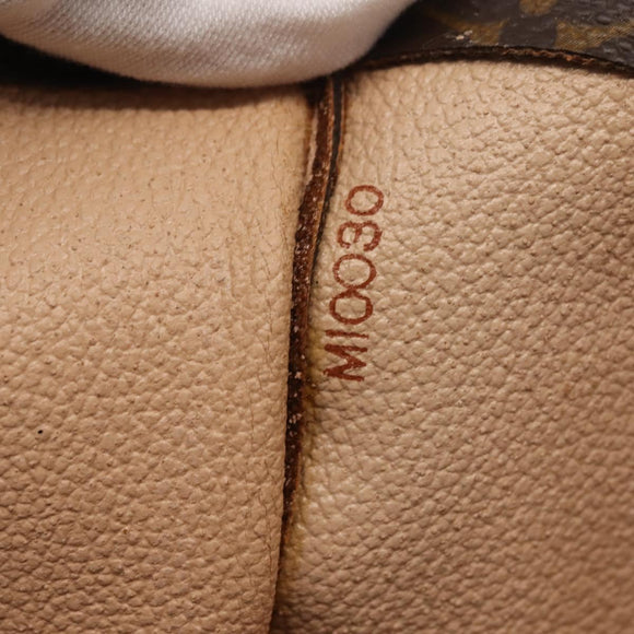 LOUIS VUITTON Monogram Sac Plat Hand Bag M51140 LV Auth 142923