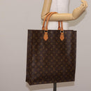 LOUIS VUITTON Monogram Sac Plat Hand Bag M51140 LV Auth 142923-19