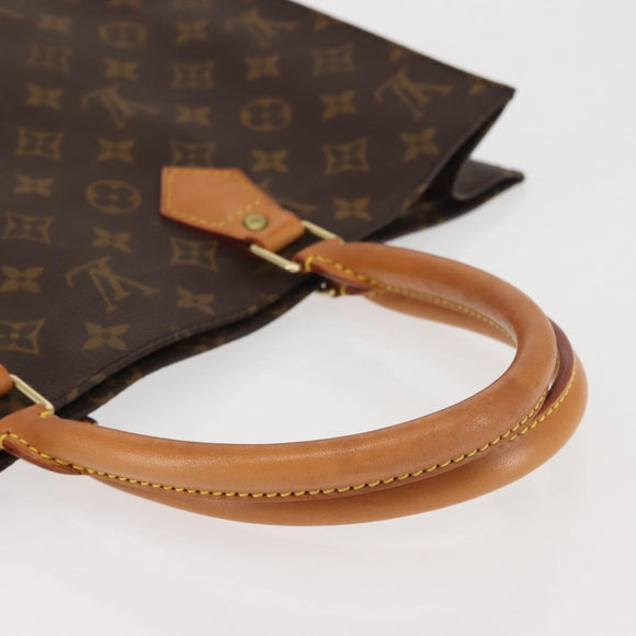 LOUIS VUITTON Monogram Sac Plat Hand Bag M51140 LV Auth 142923