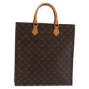 LOUIS VUITTON Monogram Sac Plat Hand Bag M51140 LV Auth 142924-1