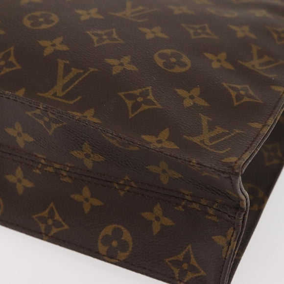 LOUIS VUITTON Monogram Sac Plat Hand Bag M51140 LV Auth 142924