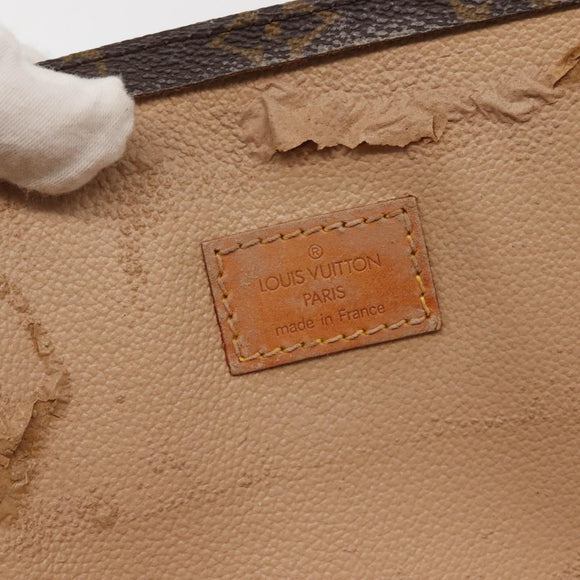 LOUIS VUITTON Monogram Sac Plat Hand Bag M51140 LV Auth 142924