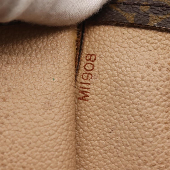 LOUIS VUITTON Monogram Sac Plat Hand Bag M51140 LV Auth 142924