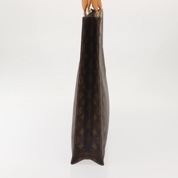 LOUIS VUITTON Monogram Sac Plat Hand Bag M51140 LV Auth 142924