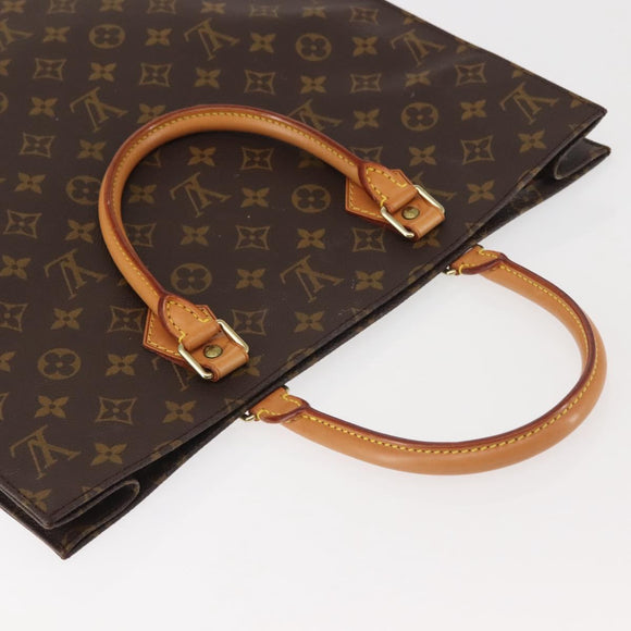 LOUIS VUITTON Monogram Sac Plat Hand Bag M51140 LV Auth 142924