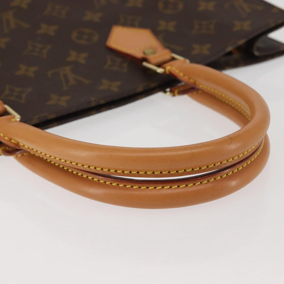 LOUIS VUITTON Monogram Sac Plat Hand Bag M51140 LV Auth 142924