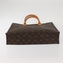 LOUIS VUITTON Monogram Sac Plat Hand Bag M51140 LV Auth 142924-5