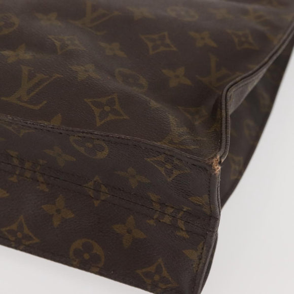 LOUIS VUITTON Monogram Sac Plat Hand Bag M51140 LV Auth 142925