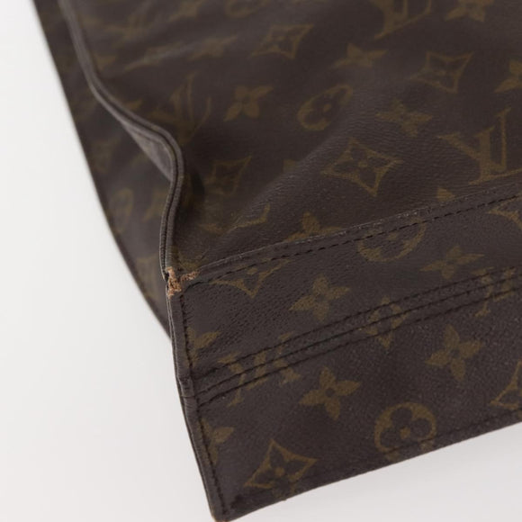 LOUIS VUITTON Monogram Sac Plat Hand Bag M51140 LV Auth 142925