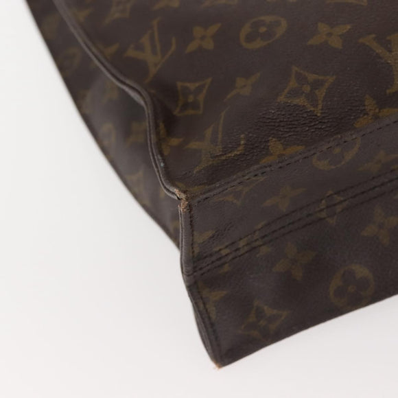LOUIS VUITTON Monogram Sac Plat Hand Bag M51140 LV Auth 142925