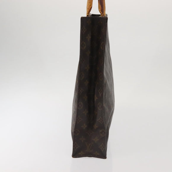 LOUIS VUITTON Monogram Sac Plat Hand Bag M51140 LV Auth 142925