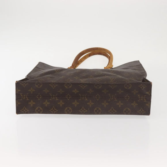 LOUIS VUITTON Monogram Sac Plat Hand Bag M51140 LV Auth 142925