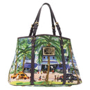 LOUIS VUITTON Eyeall Cabas PM Promenade Bag Canvas Purple M93771 LV Auth 142935-1