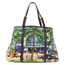 LOUIS VUITTON Eyeall Cabas PM Promenade Bag Canvas Purple M93771 LV Auth 142935-2