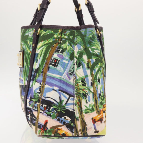 LOUIS VUITTON Eyeall Cabas PM Promenade Bag Canvas Purple M93771 LV Auth 142935