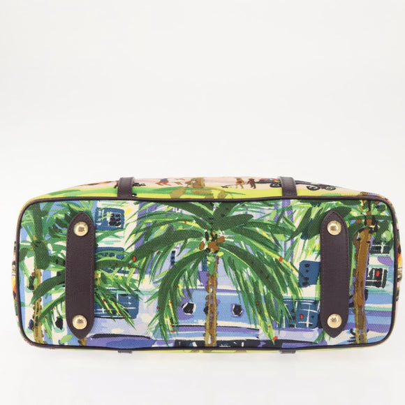 LOUIS VUITTON Eyeall Cabas PM Promenade Bag Canvas Purple M93771 LV Auth 142935