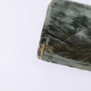 CHANEL Matelasse Clutch Bag Velor Green Gold CC Auth 142939-8