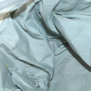 CHANEL Paris Biarritz GM Tote Bag Coated Canvas White Silver CC Auth 142940-21