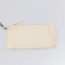 CHANEL Paris Biarritz GM Tote Bag Coated Canvas White Silver CC Auth 142940-23