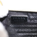 PRADA Chain Shoulder Bag Safiano leather Yellow Silver Auth 142941-16