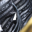 PRADA Chain Shoulder Bag Safiano leather Yellow Silver Auth 142941-21