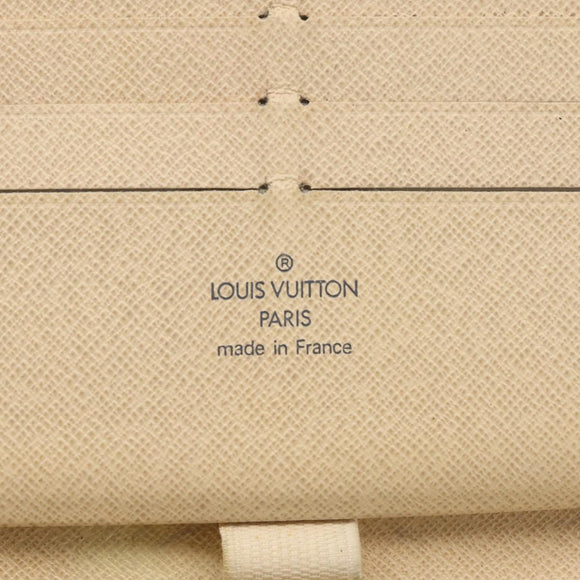 LOUIS VUITTON Damier Azur Zippy Organizer Long Wallet N60012 LV Auth 142945